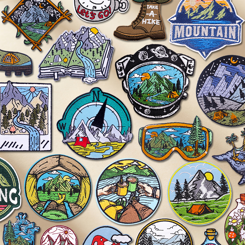 Outdoor Adventure Outfit - Mountain Camping/Outdoor Adventure Embroidered Patch Compass