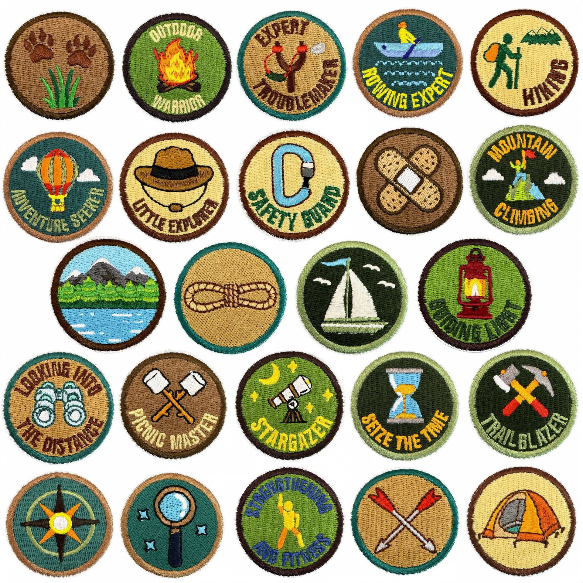 Outdoor Adventure Outfit - Cartoon Outdoor Adventure Emblem Clothing Accessories