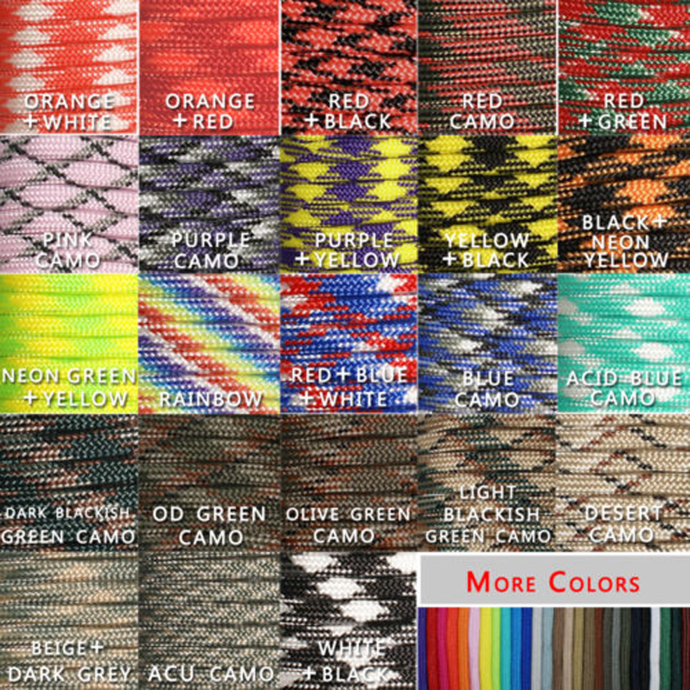 1pcs 100FT 23 Colors 550 Parac - Paracord 550 Feet avis et prix