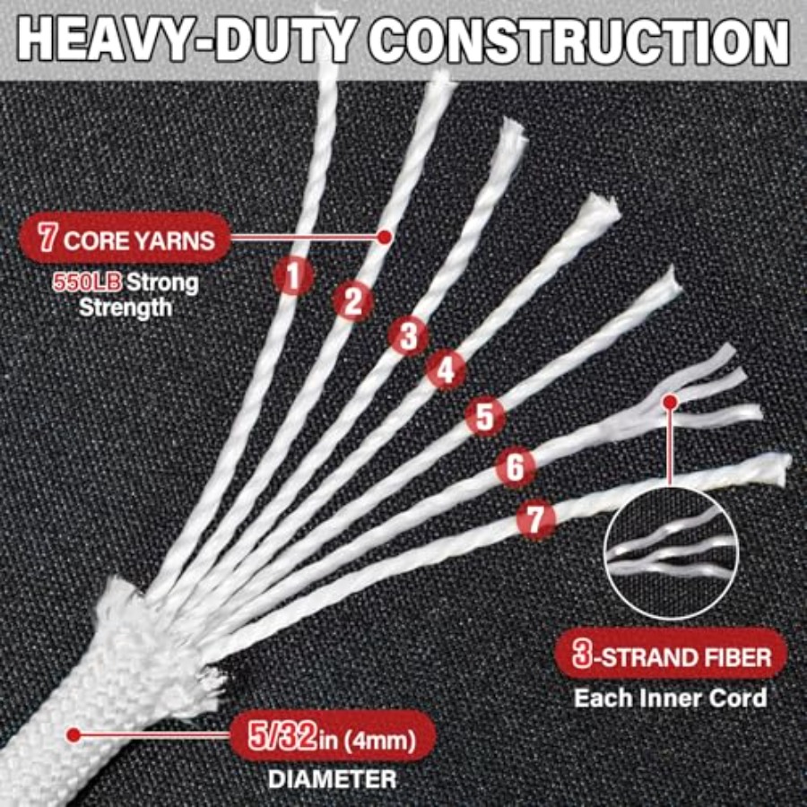 Paracord Rope 550 lb - 50 Feet - Paracord 550 Feet avis et prix