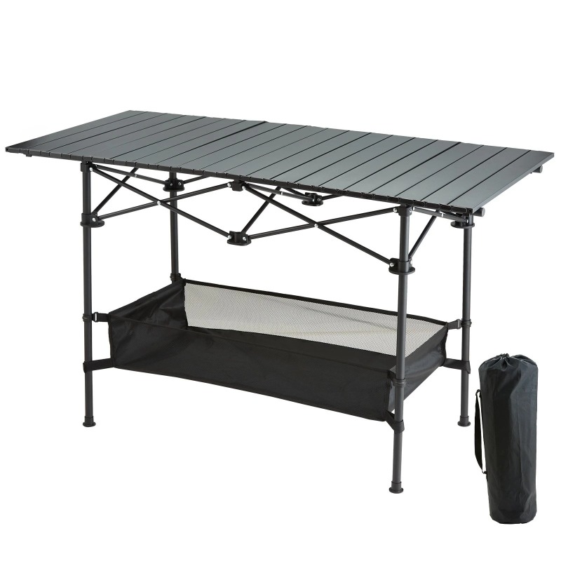 1 PC Portable Folding Camping  - Outdoor Adventure Table With Storage avis et prix