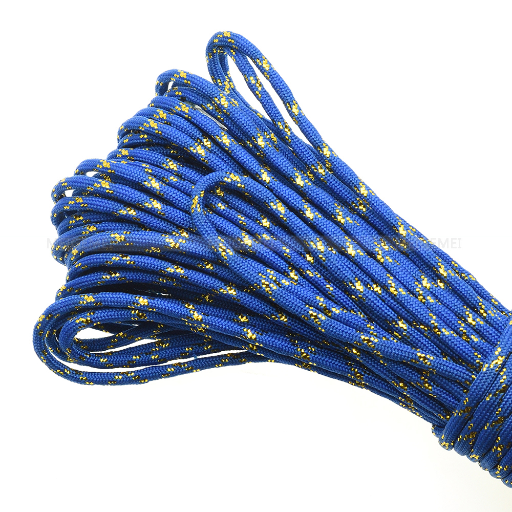 1pcs New Gold Silver Cord 550  - Paracord 550 Feet avis et prix