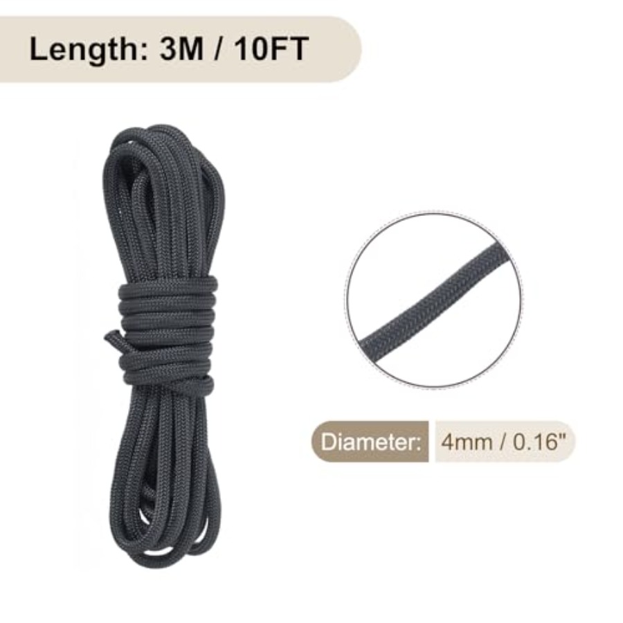 Outdoor camping tent gear: 4mm - Paracord 550 Feet avis et prix