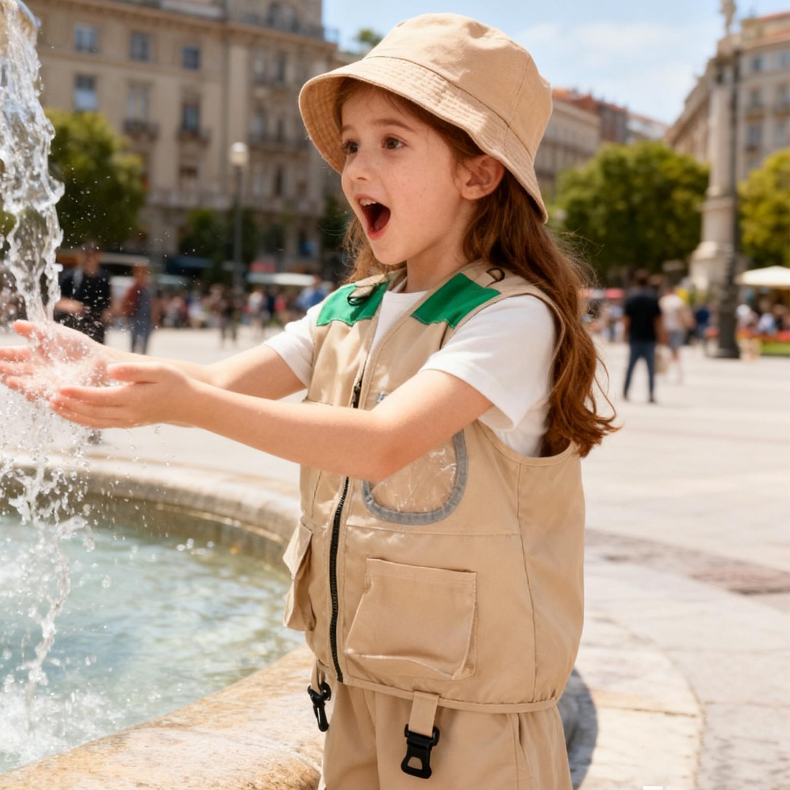 Kids Explorer hat and vest Cos - Outdoor Adventure Outfit avis et prix