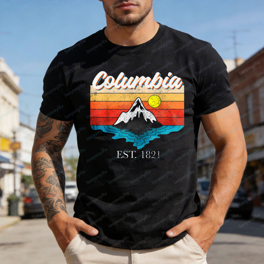 Columbia Mountain Sunset Men T - Outdoor Adventure Outfit avis et prix