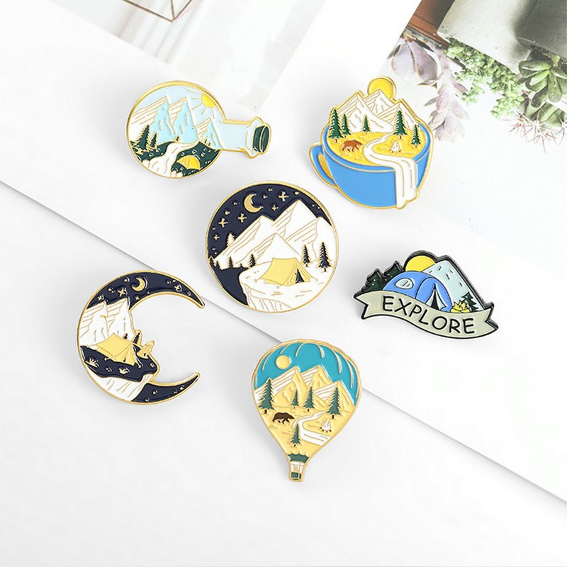 Camping Adventure Enamel Pins  - Outdoor Adventure Gifts avis et prix