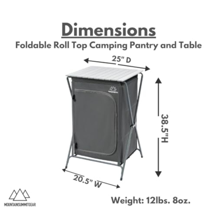 Foldable Roll Top Camping Pant - Outdoor Adventure Table With Storage avis et prix