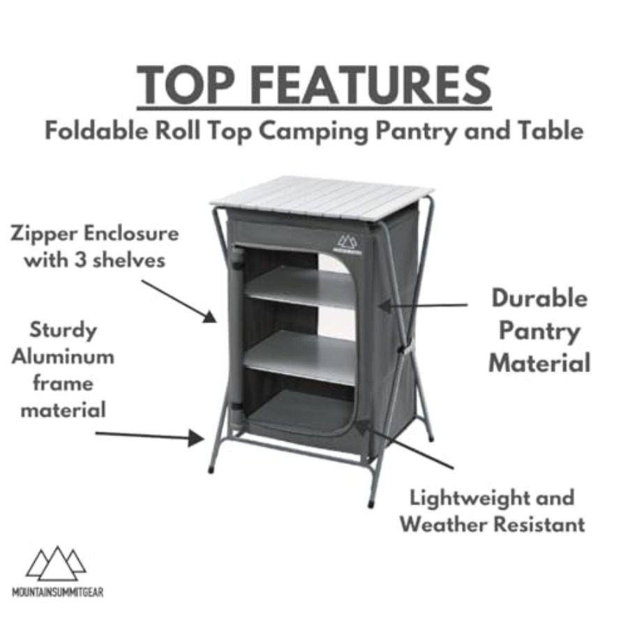 Foldable Roll Top Camping Pant - Outdoor Adventure Table With Storage avis et prix