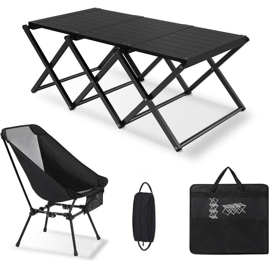 2in1 Aluminum Folding Camping  - Outdoor Adventure Table With Storage avis et prix