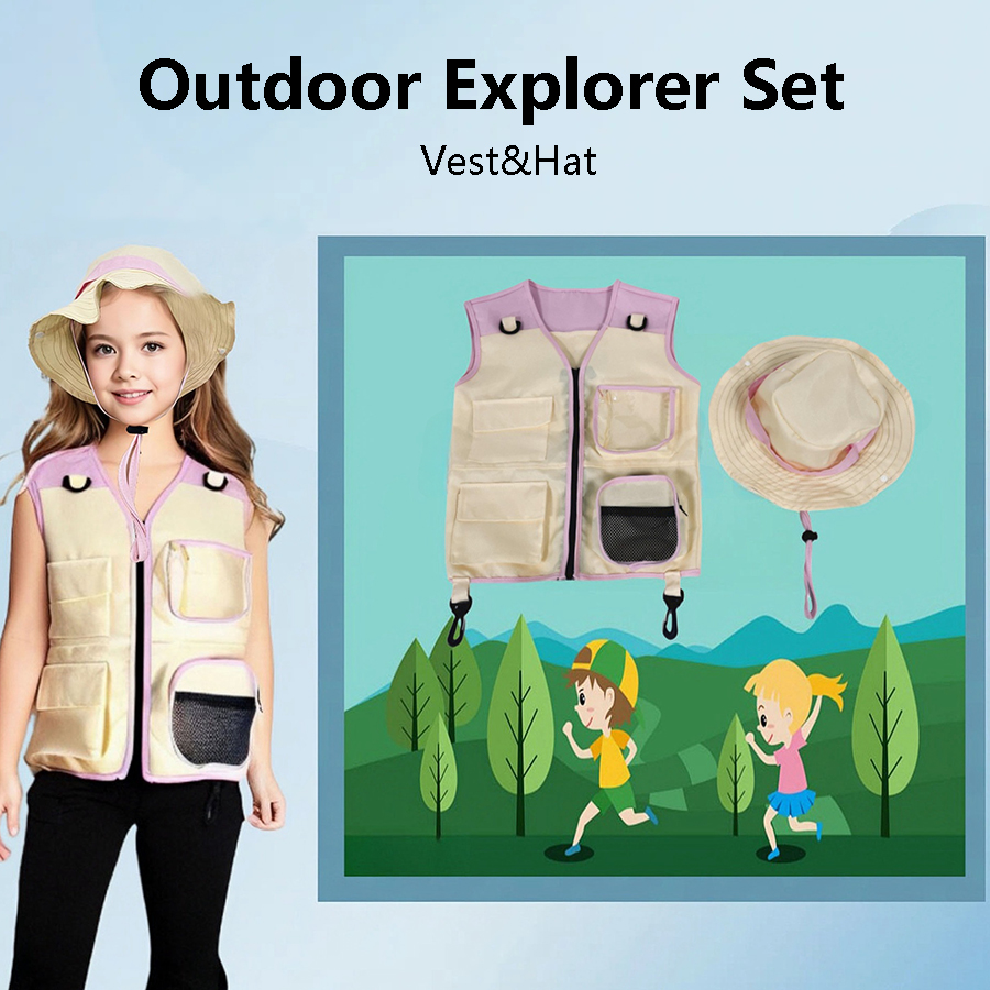 Children Explorer Vest Hat Sui - Outdoor Adventure Outfit avis et prix