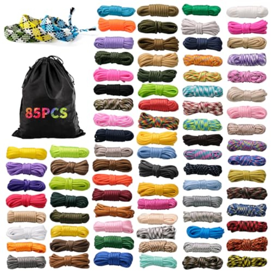 85 Pcs Paracord 550 Combo Kit  - Paracord 550 Feet avis et prix