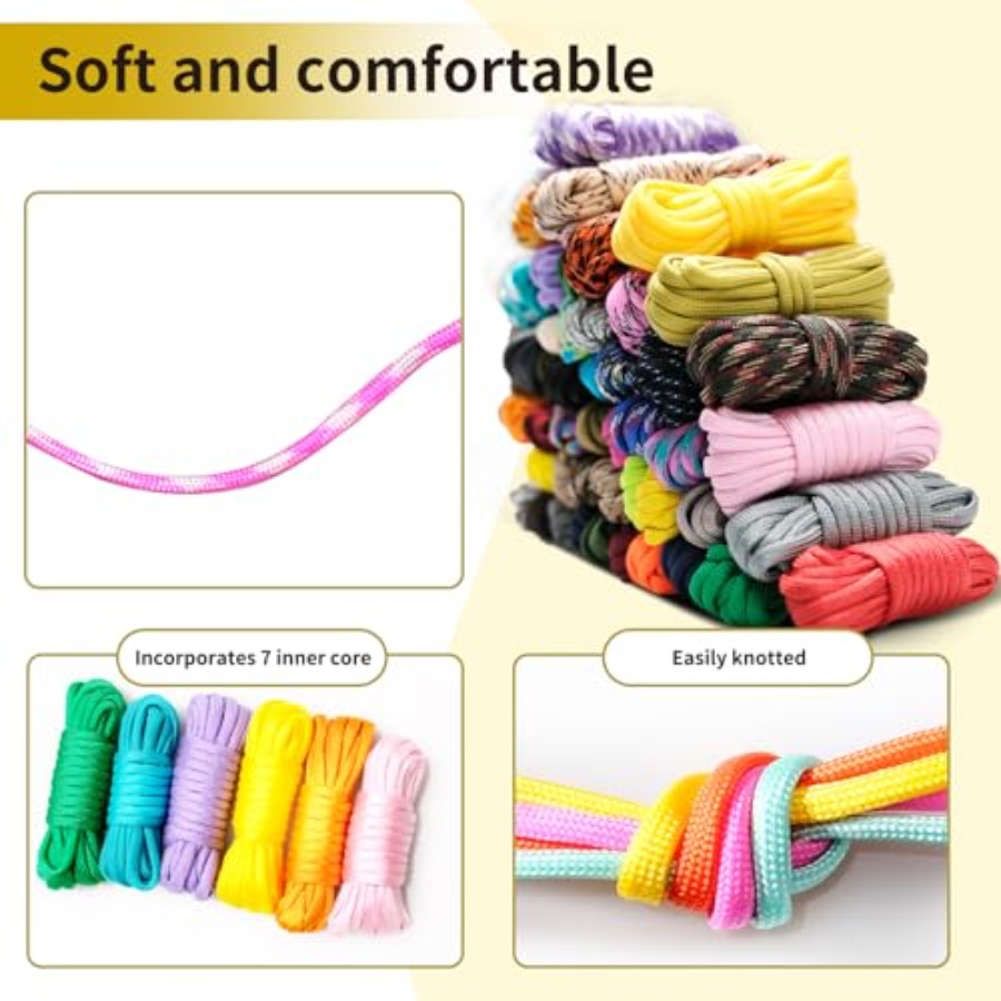 85 Pcs Paracord 550 Combo Kit  - Paracord 550 Feet avis et prix