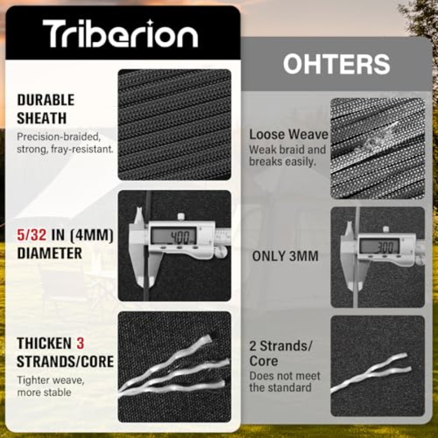 Paracord Rope 550 lb - 50 Feet - Paracord 550 Feet avis et prix