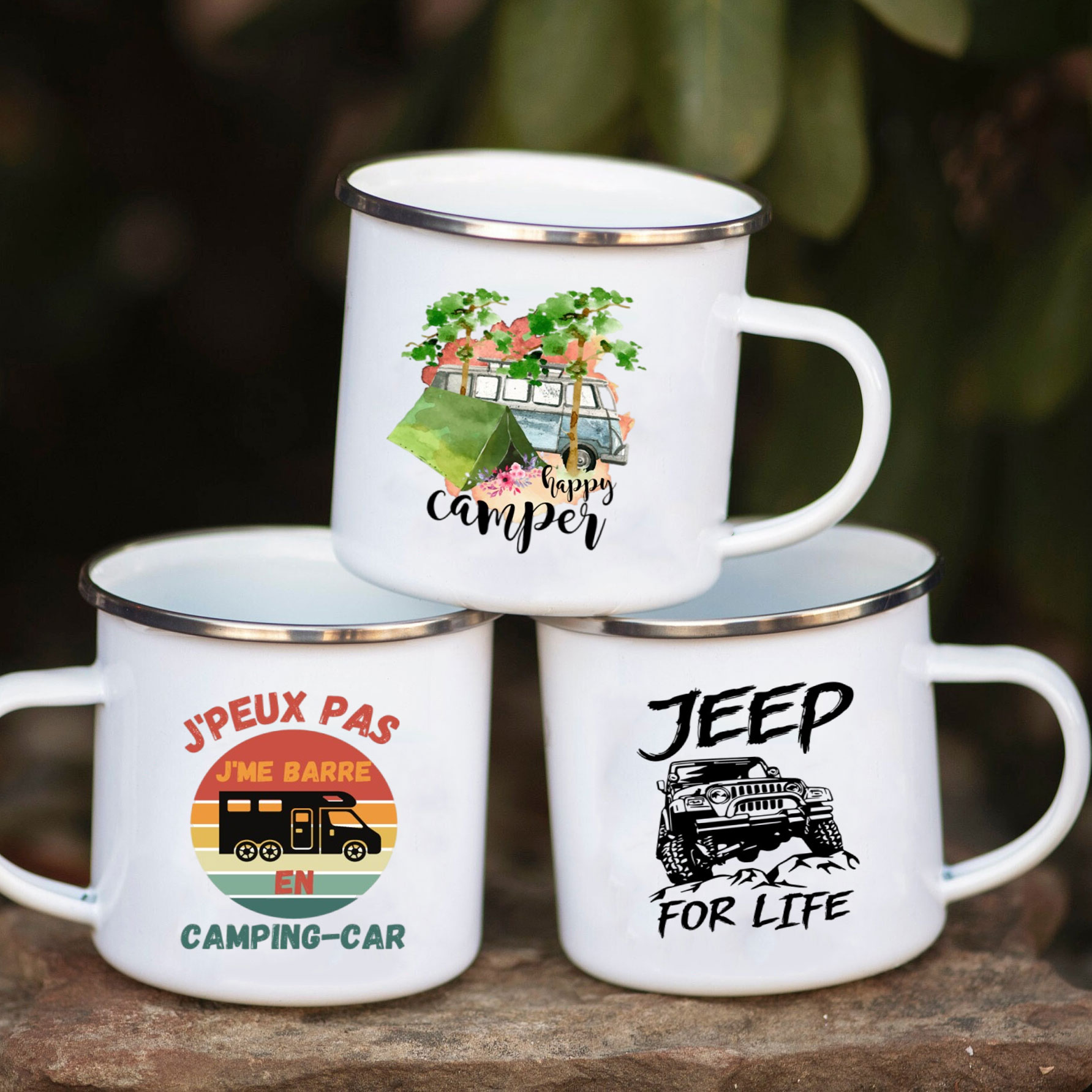 Camping Car Enamel Mug Adventu - Outdoor Adventure Gifts avis et prix