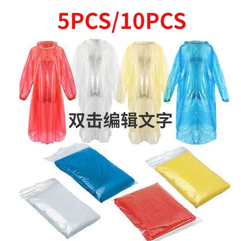 5/10PC Disposable Raincoat Adu - Outdoor Adventure Girl avis et prix