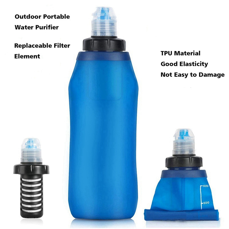 3 Pcs 500Ml Water Filter Bottl - Water Filter Straw avis et prix