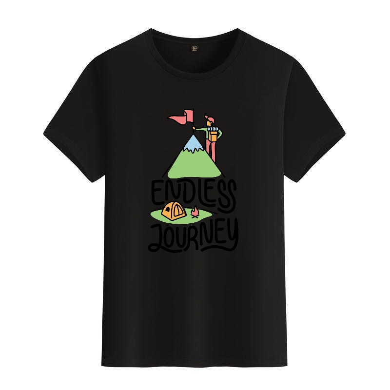 Men's Black Round-Neck Short-S - Outdoor Adventure Outfit avis et prix